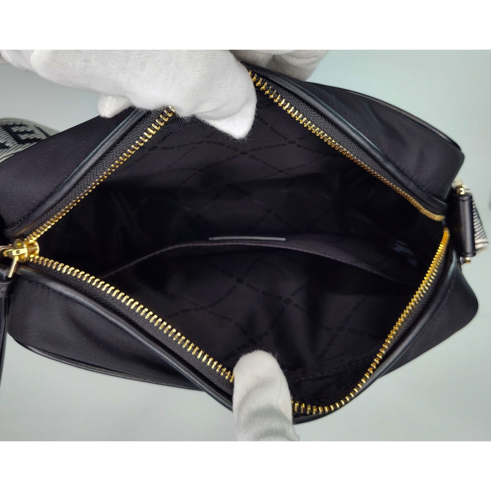 Michael Kors Jet Set Large Nylon Gabardine Crossbody Bag - Black - NWOT - Picture 9 of 13